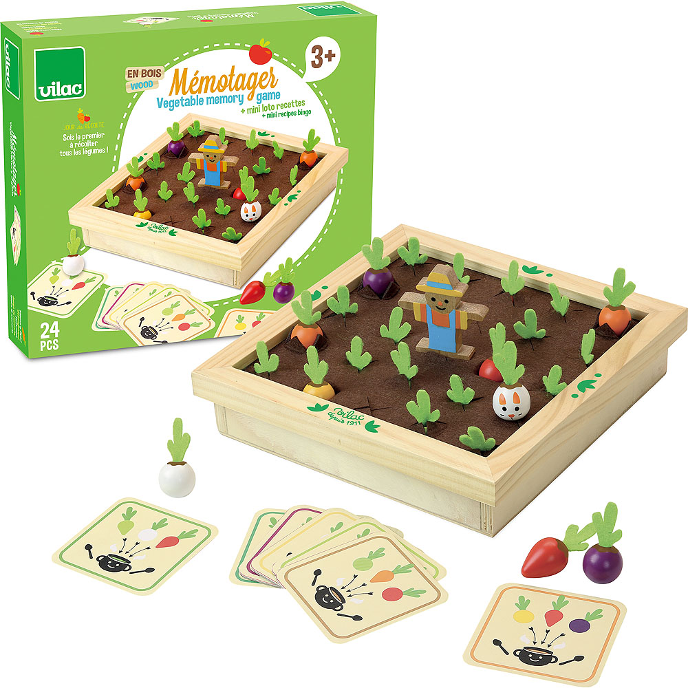 Geheugenspel, in de tuin