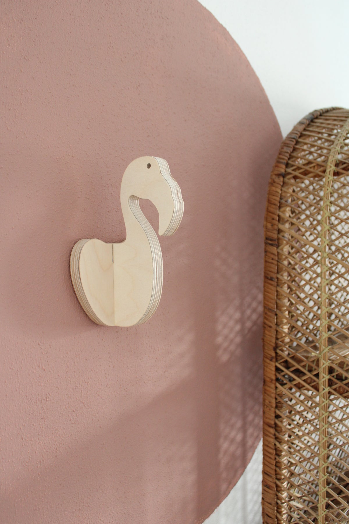 Houten wandhaak - Flamingo Fay