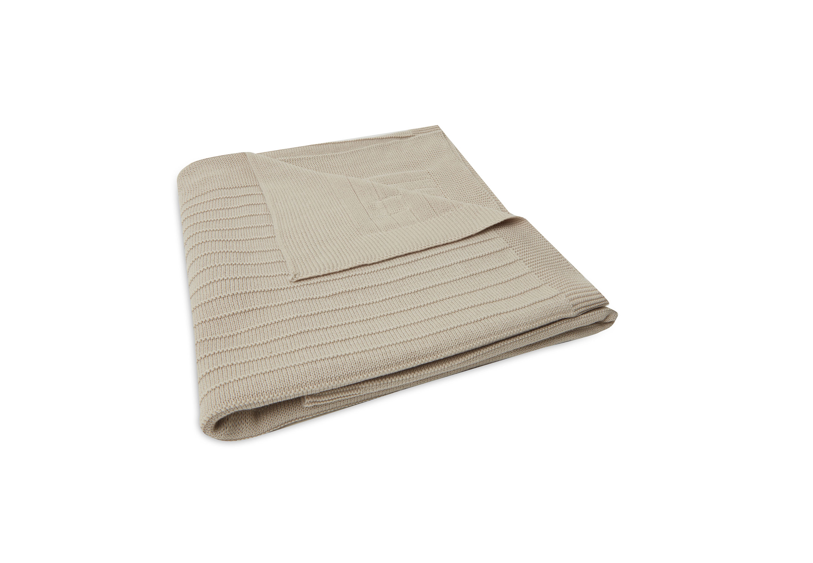 Deken Ledikant Pure Knit - Nougat