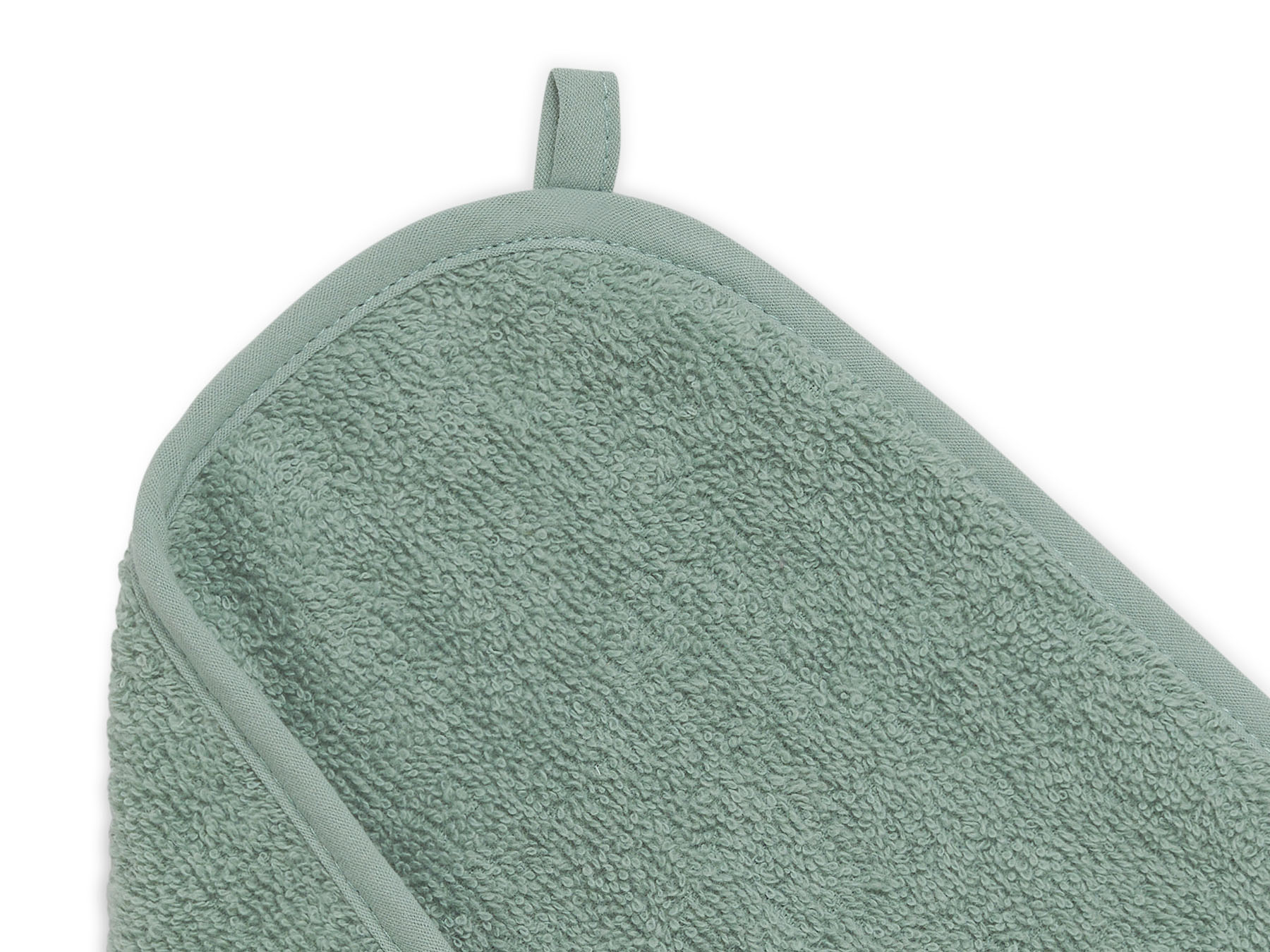 Badcape badstof - Ash green