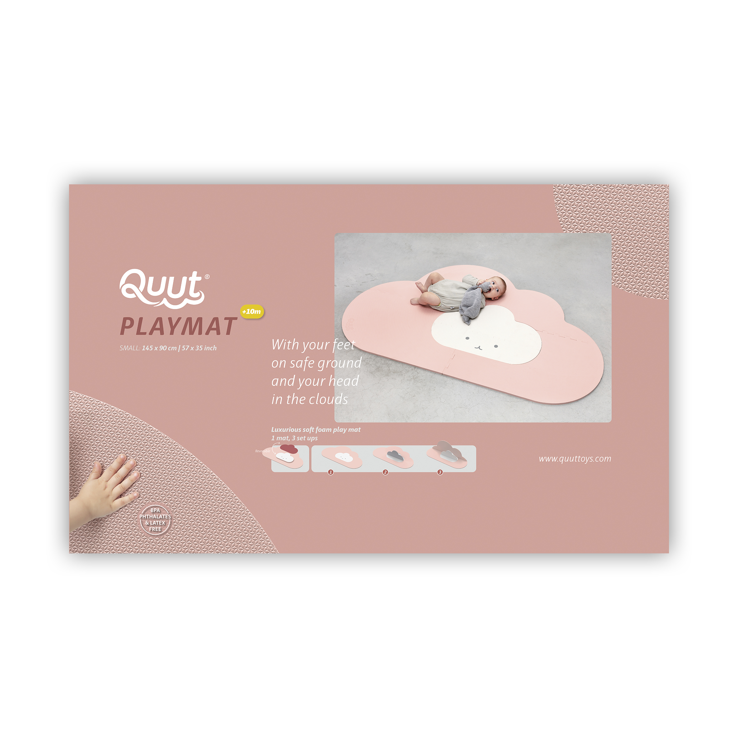 Speelmat cloud small - blush rose Speelmat cloud small - blush rose