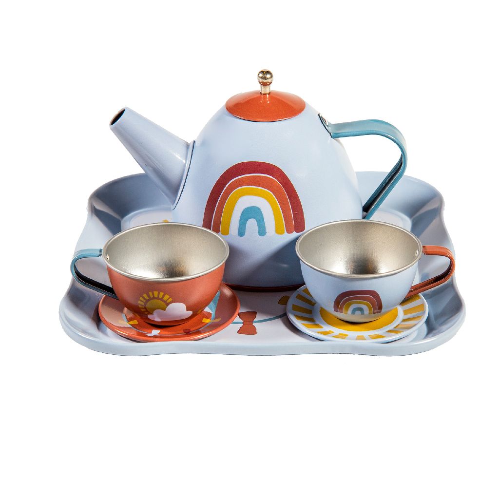 Servies in koffer Rainbow