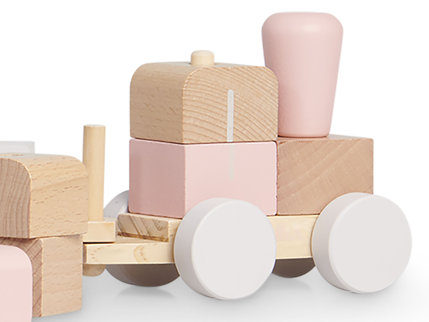 Houten speelgoedtrein - Pink