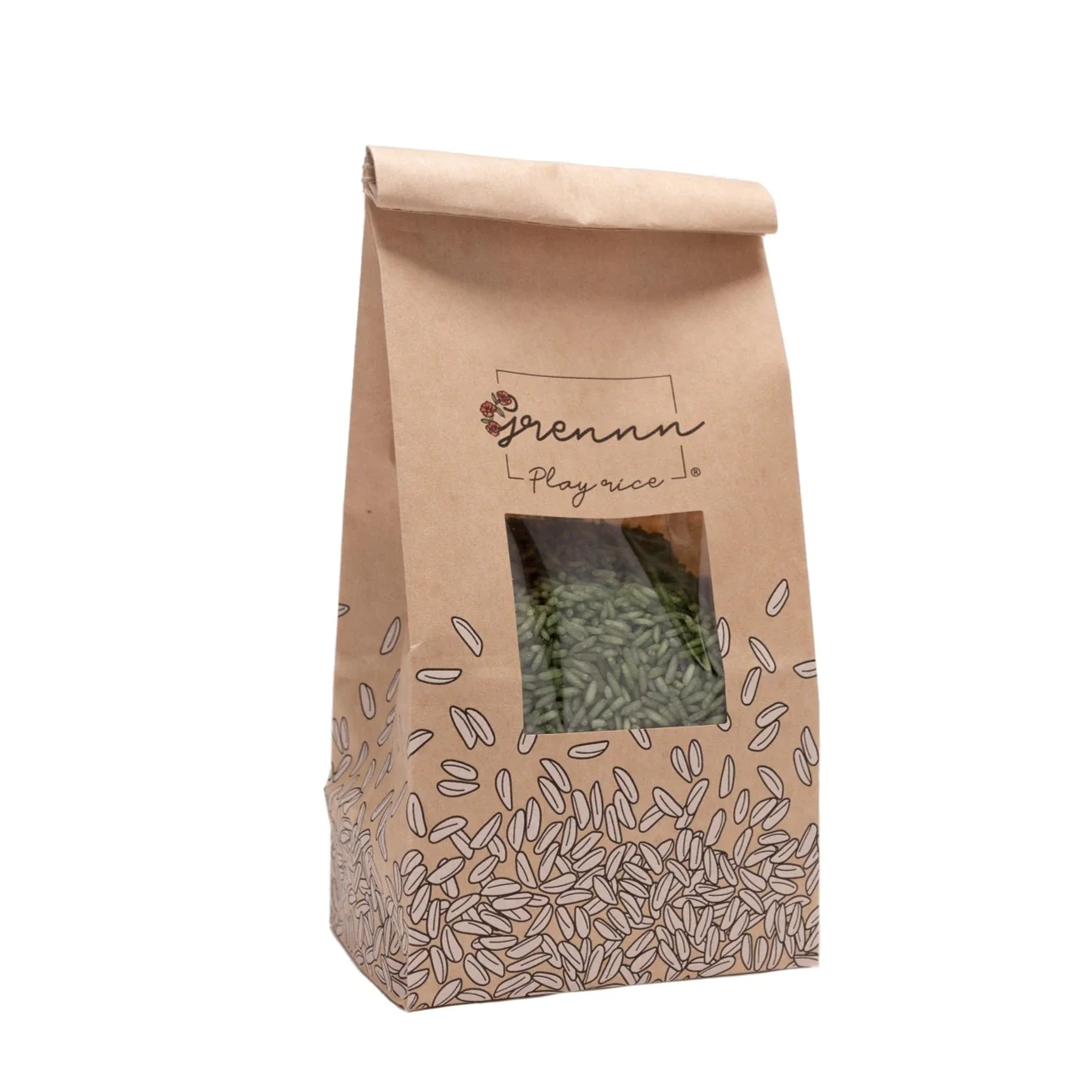 Grennn speelrijst groen - 500g
