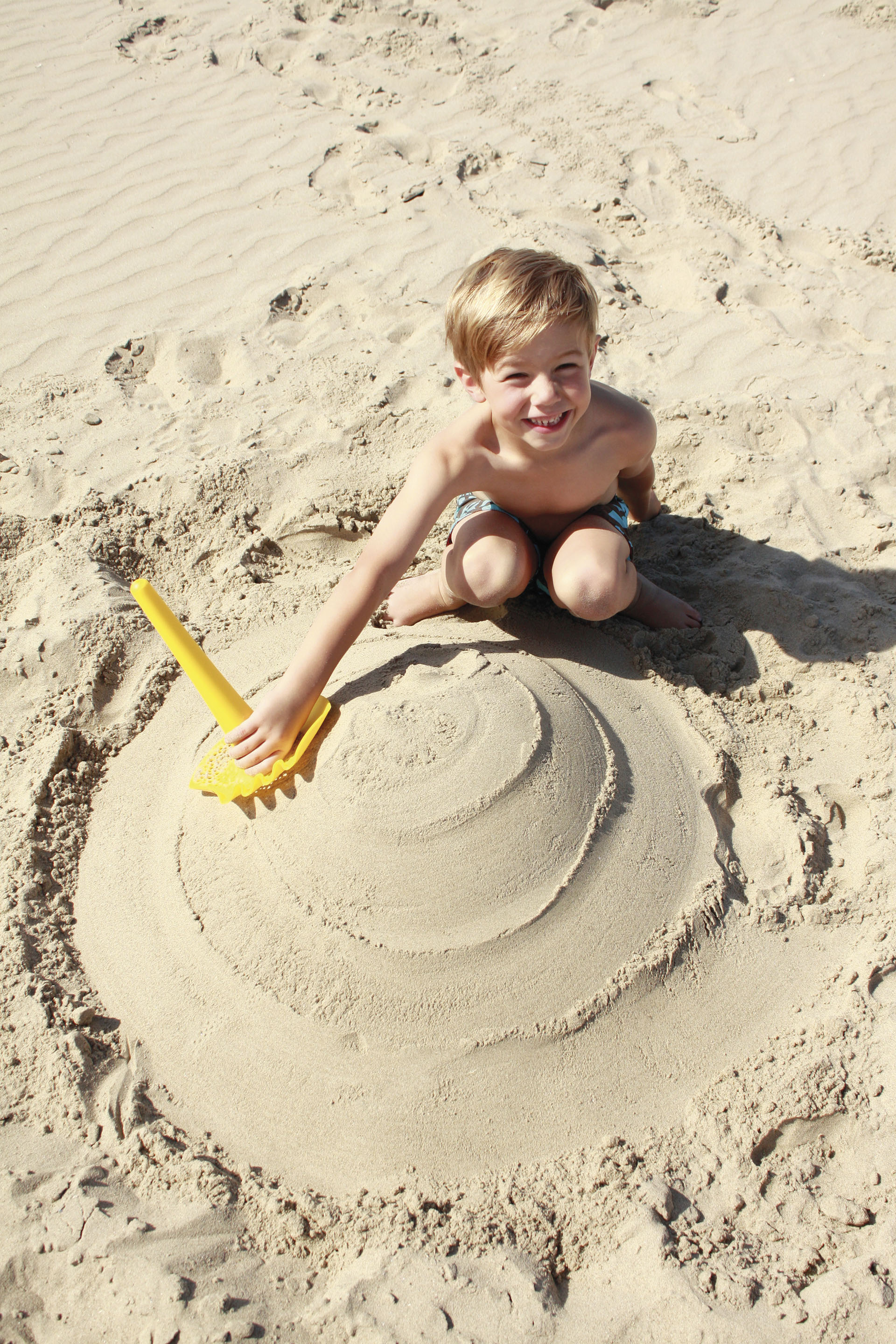 Strandspeelgoed Triplet - Yellow stone