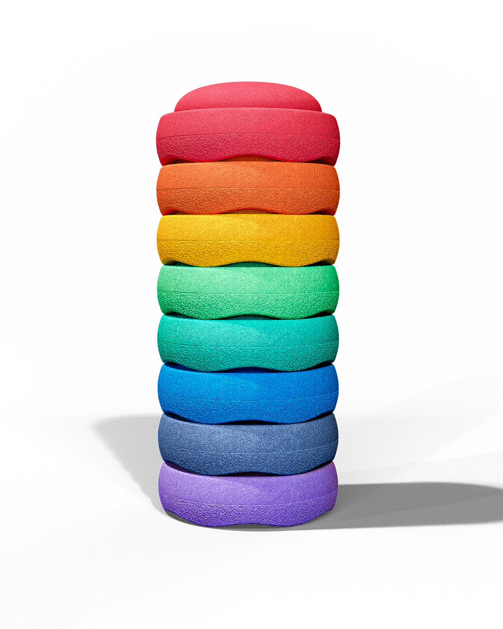 Stapelstein COLORS Rainbow - Groot (8st)