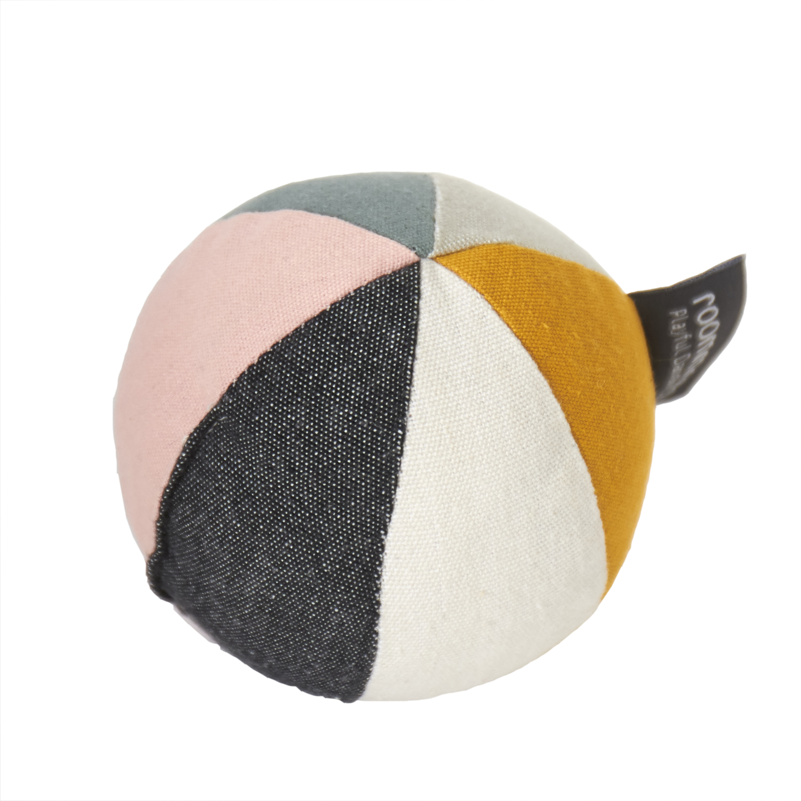 Canvas bal met bel - Multicolor