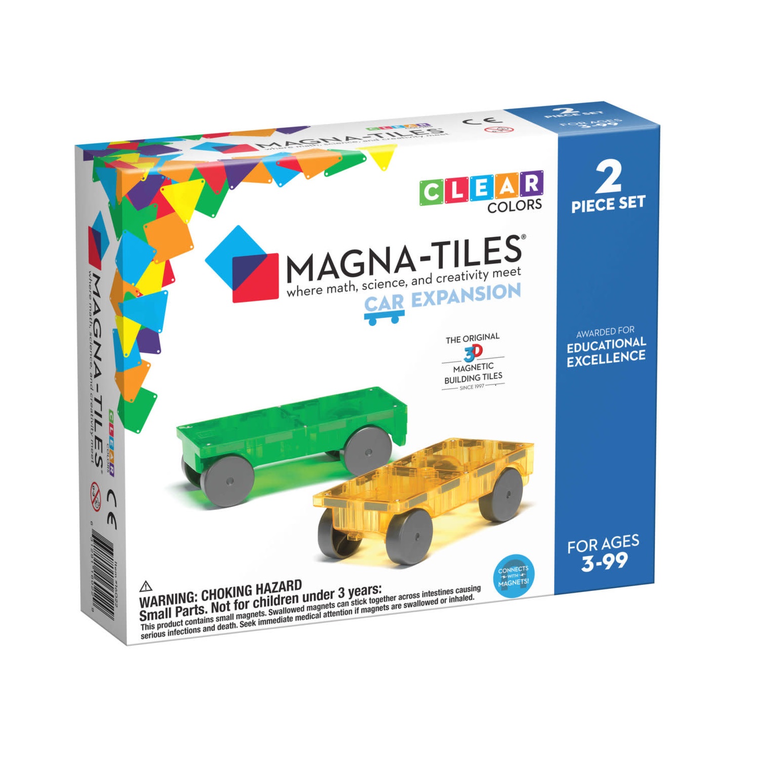 MAGNA-TILES Auto uitbreidingsset - 2 stuks