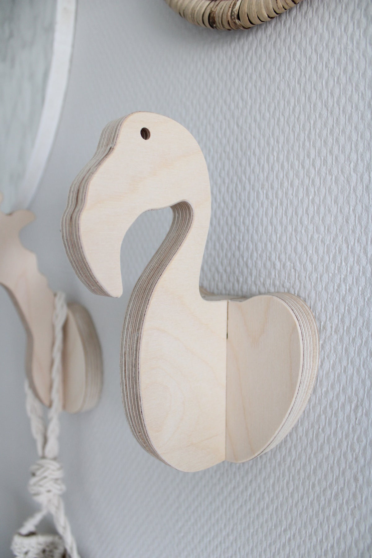 Houten wandhaak - Flamingo Fay