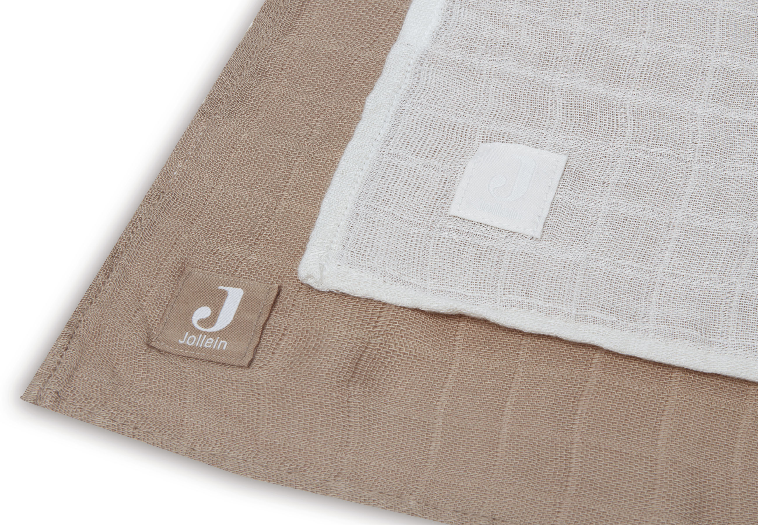 Hydrofiele Doek Bamboe Katoen - Klein - Biscuit / Ivory (4 stuks)