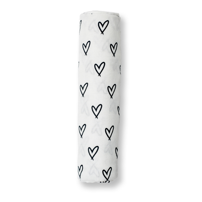 Swaddle bamboo - Hartjes