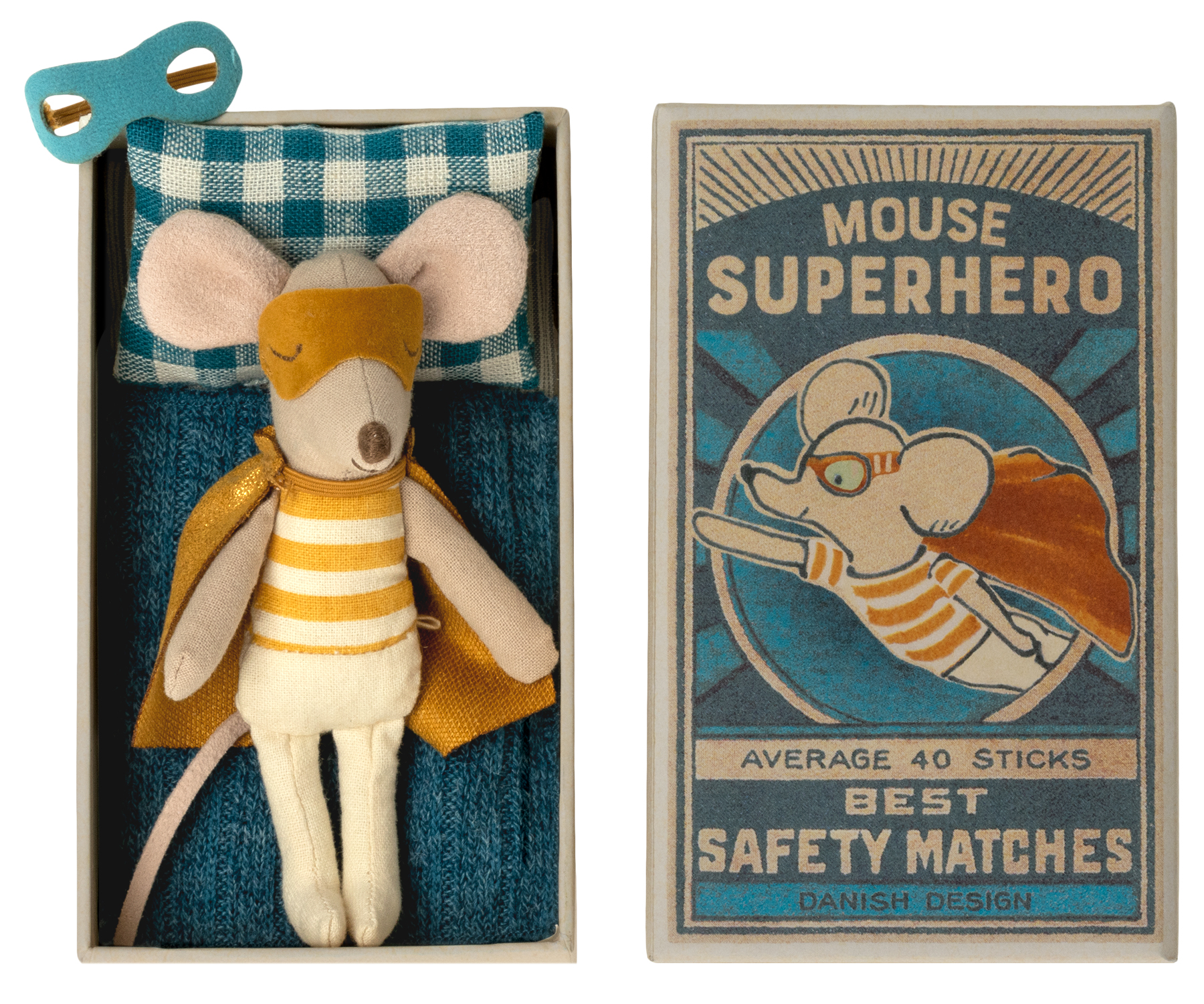 Maileg Superheld muis - Kleine broer