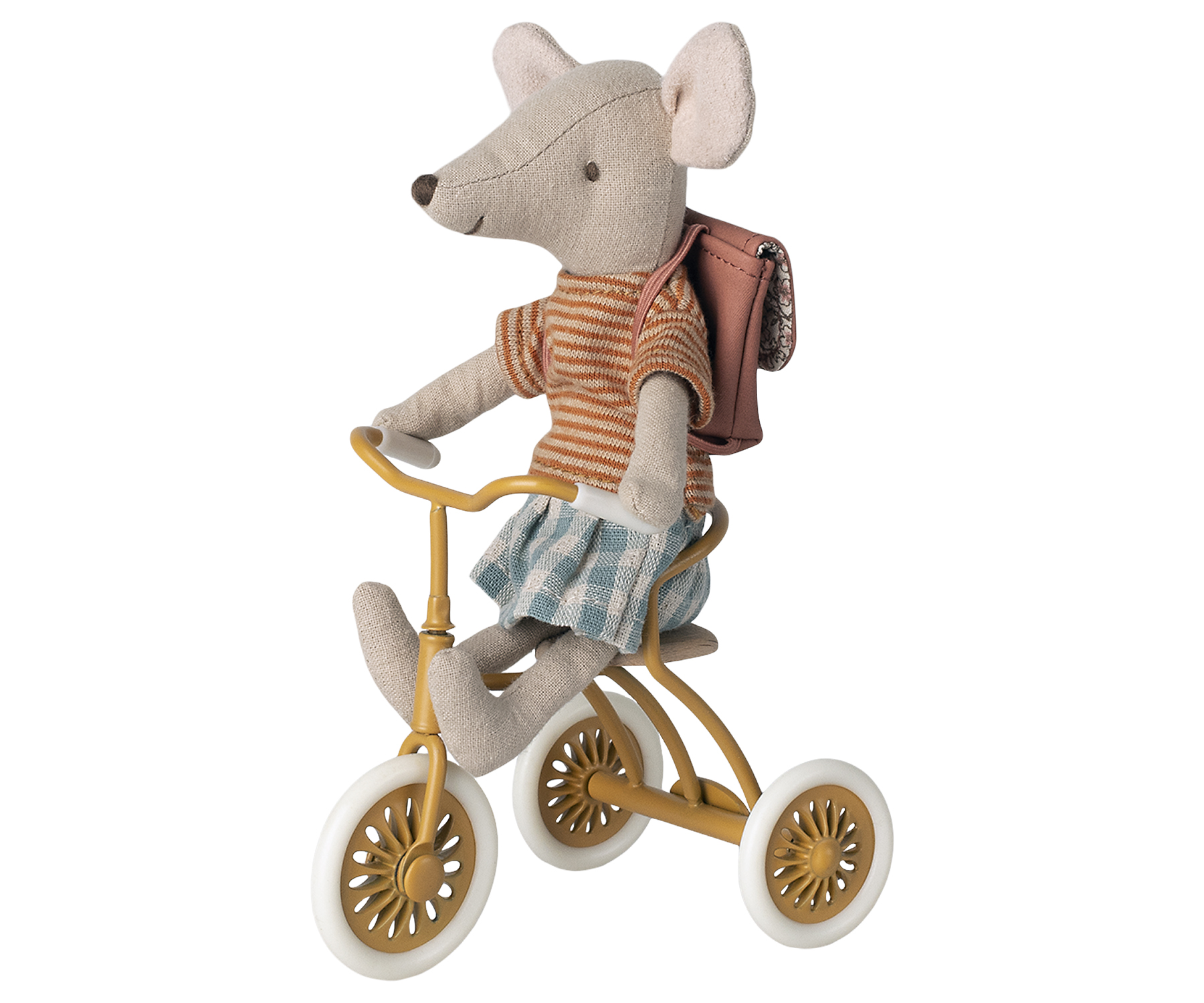 Maileg Miniatuur driewieler - Okergeel