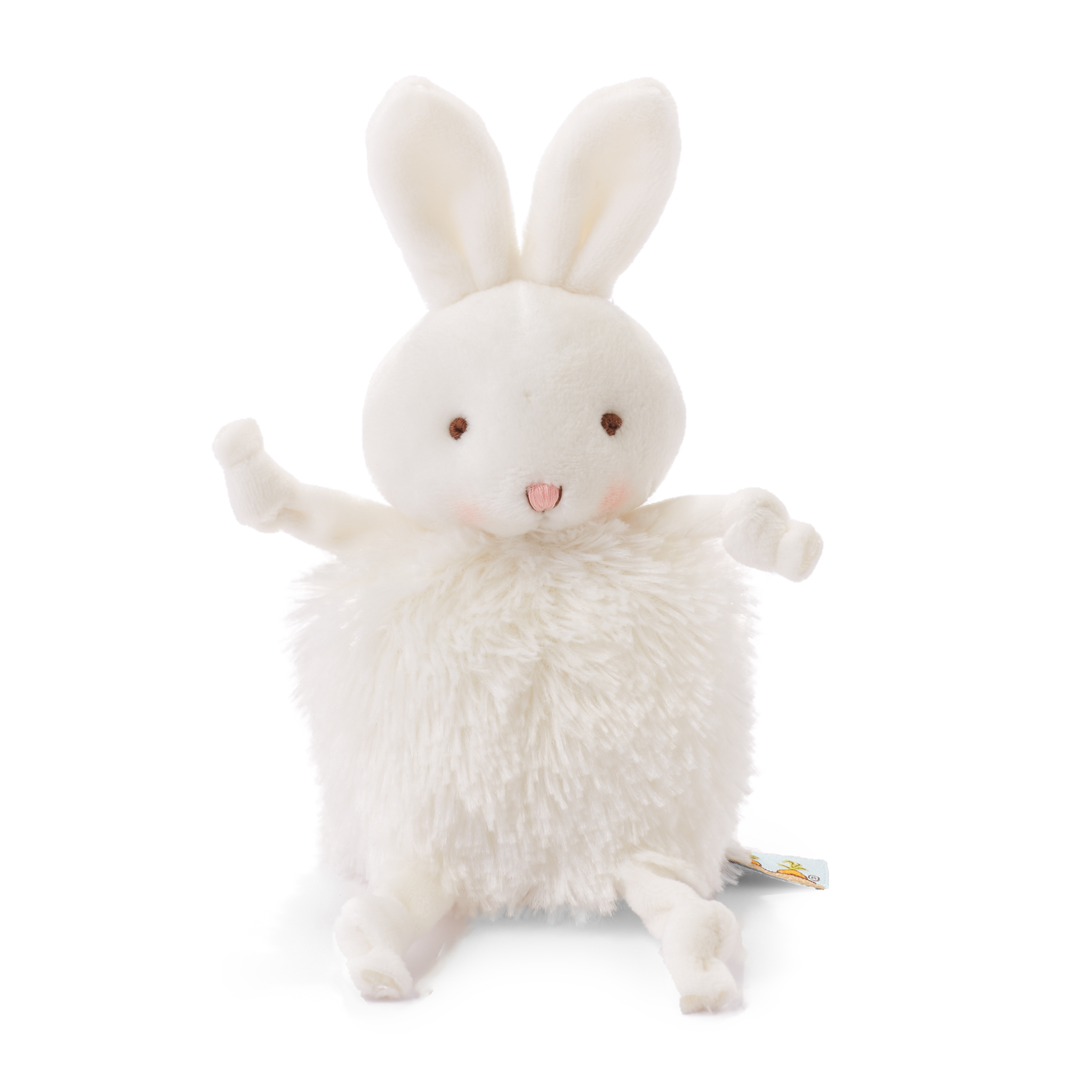 Roly-poly knuffel konijn - wit