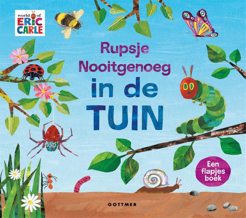 Rupsje Nooitgenoeg in de tuin