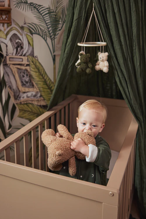 Baby Mobiel Teddy Bear - Leaf green/Naturel