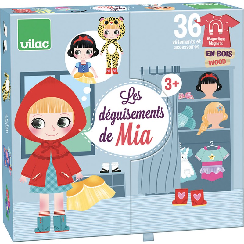 Magnetische aankleedpop - Mia