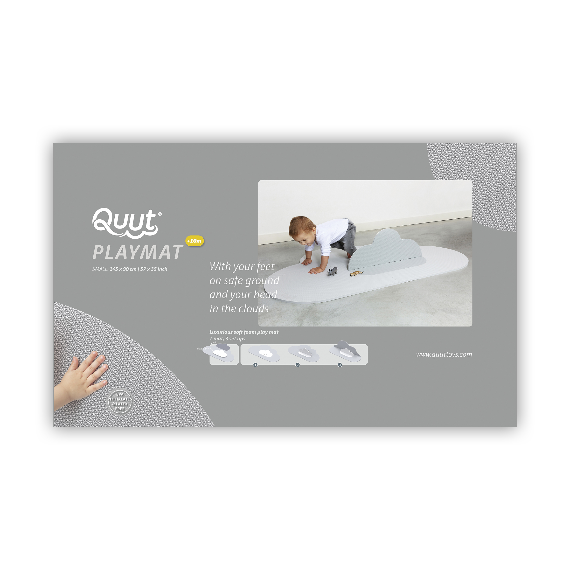Speelmat cloud small - pearl grey Speelmat cloud small - pearl grey