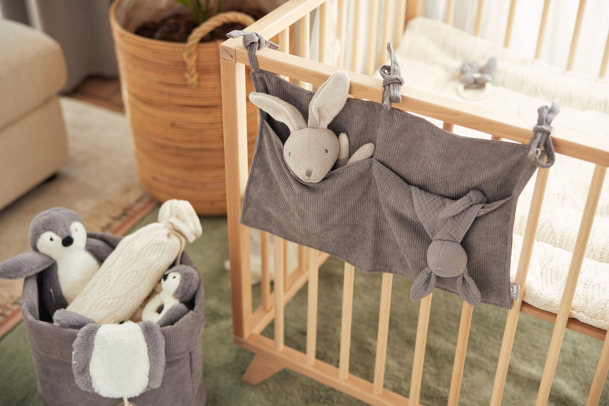 Speendoekje bunny ears - Storm grey