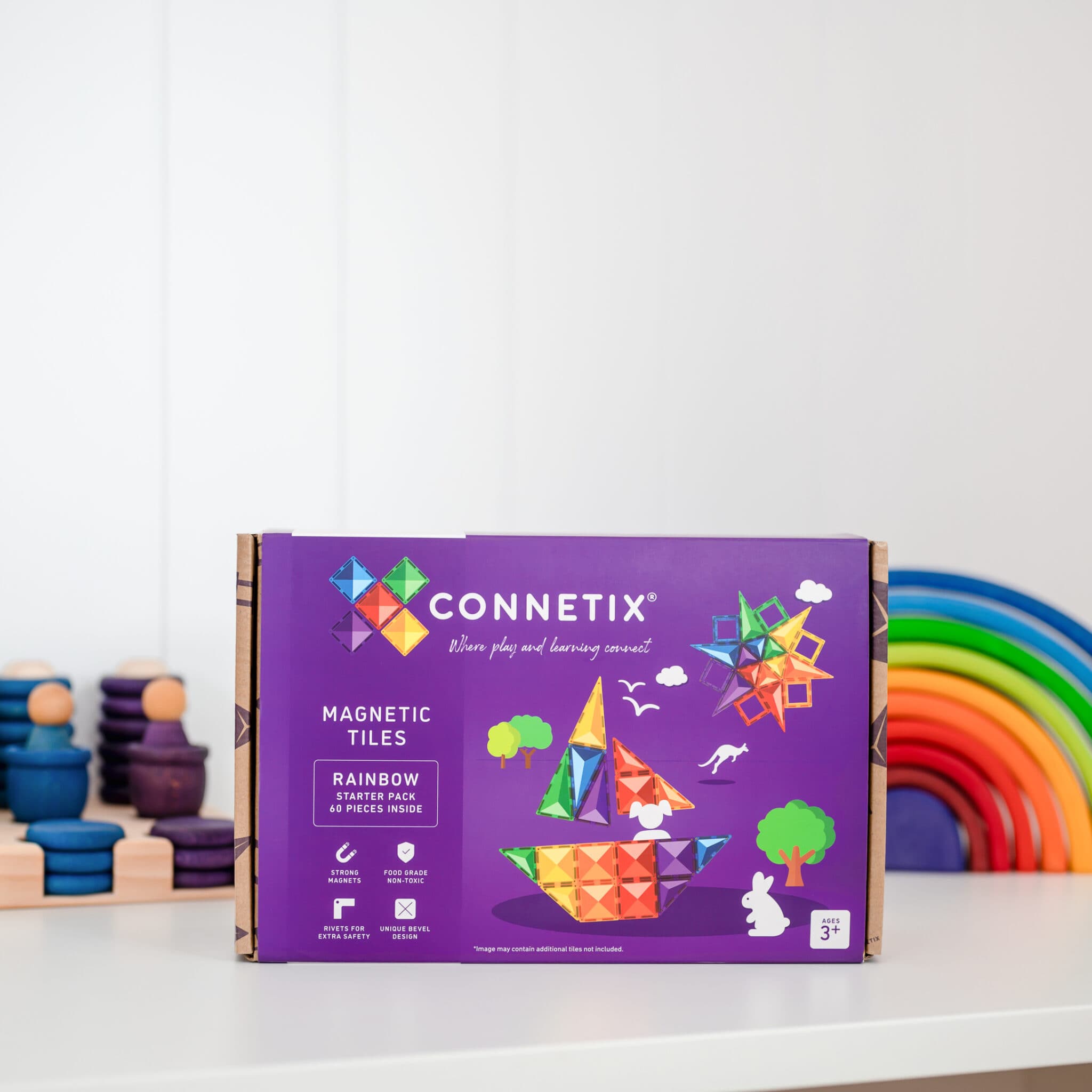 Connetix Rainbow Starter Pack - 60 stuks