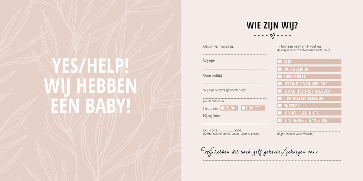 Mijn eerste jaar babyboek - Maak een unieke herinnering